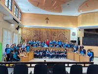 Alunos da EEB São Bento conhecem estrutura da Câmara
