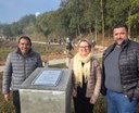 Vereadores acompanham inauguração de praça em São Bento do Sul