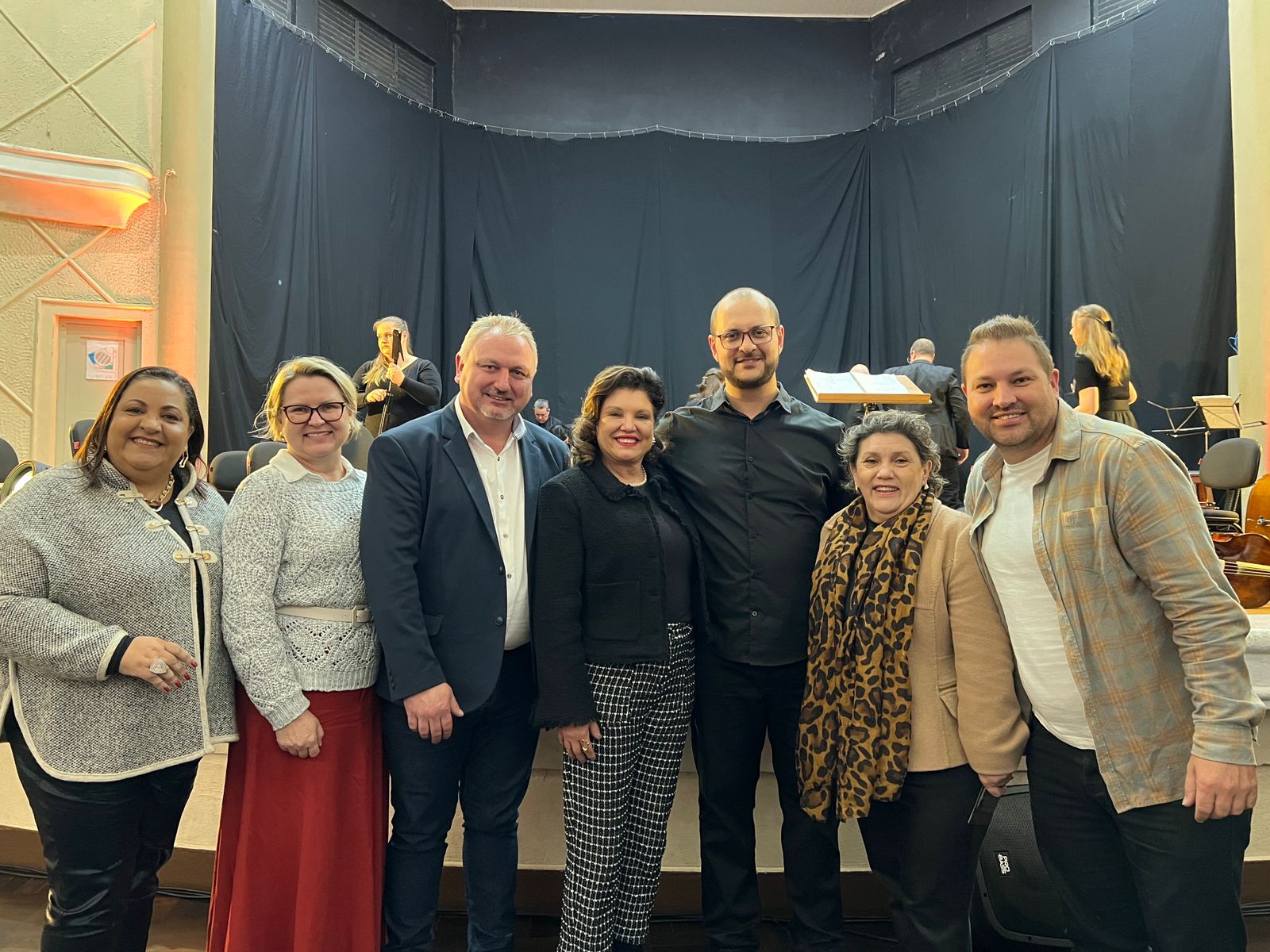 Vereadores prestigiam concerto da orquestra de São Bento do Sul